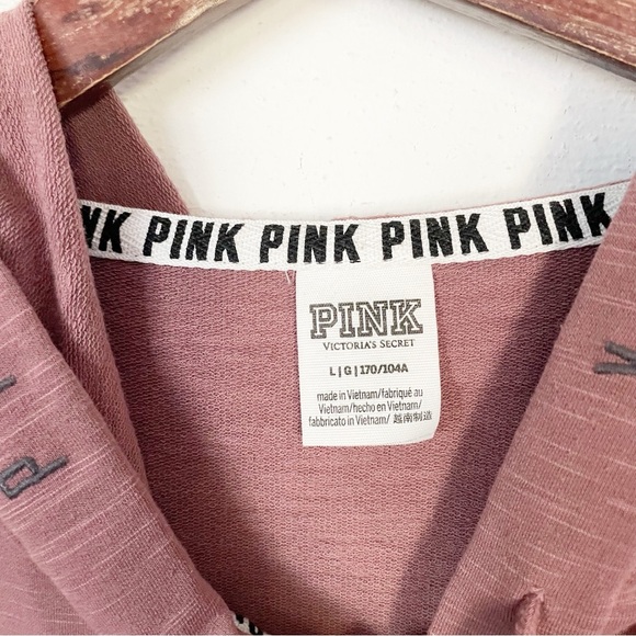 PINK Victoria’s Secret Colorblock Hoodie and Joggers Set Tracksuit Size Large - Picture 13 of 13